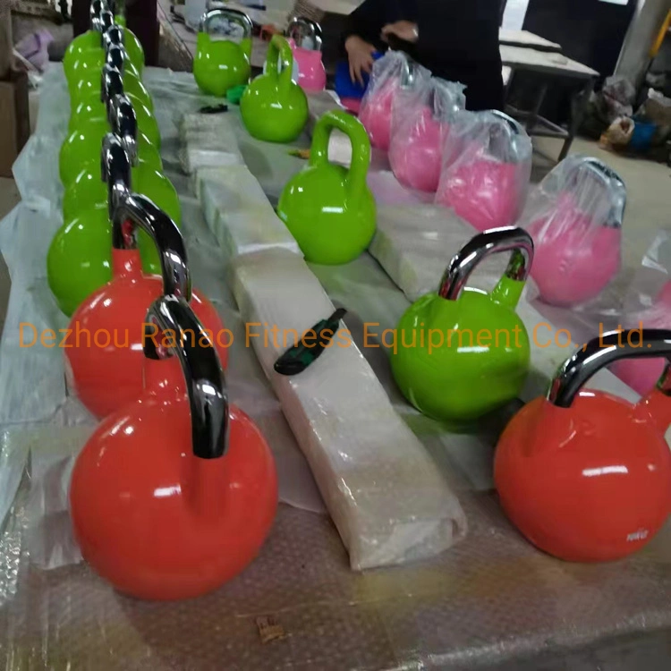 Profesional con mango de acero inoxidable pintado de colores personalizados tetera de hierro fundido Bell establece la competencia hervidora Bell