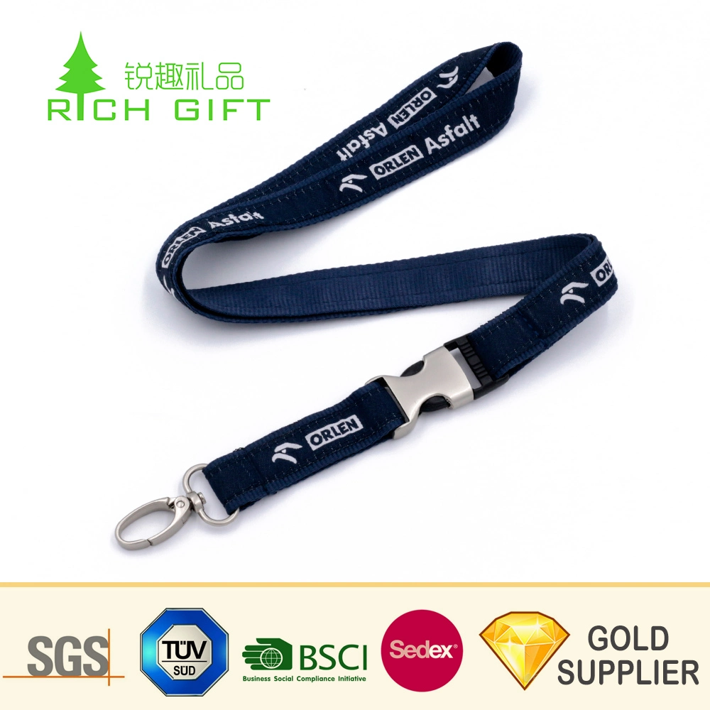 OEM ODM Design Custom Personalized Digital Print Jdm Detachable Lanyard with Safety Buckle