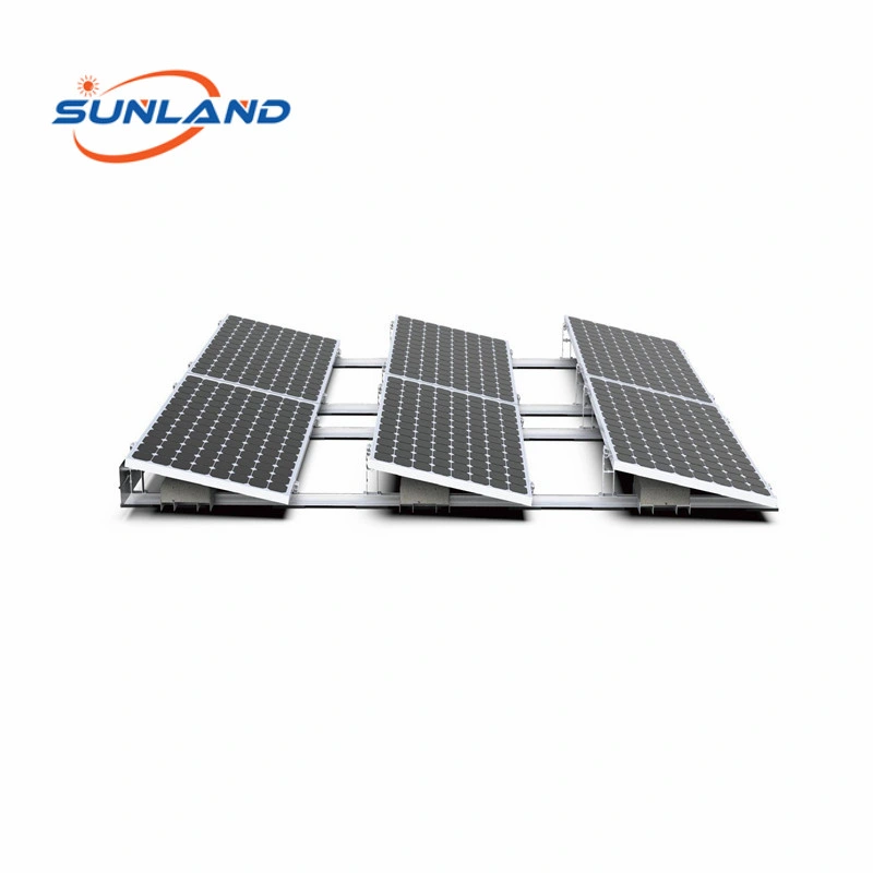 Flat Roof Mounting Solar Panel Aluminum Triangle Frame Adjustable Angle