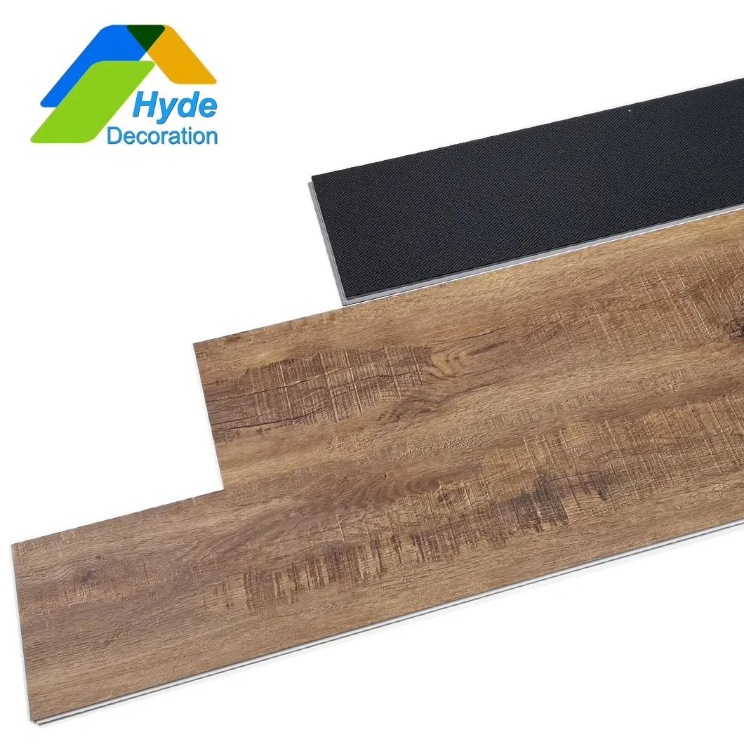 Wholesale 4mm Spc PVC Click Lock Wood Floor Tile IXPE Plastic Laminated Flooring Vinyl Sheet