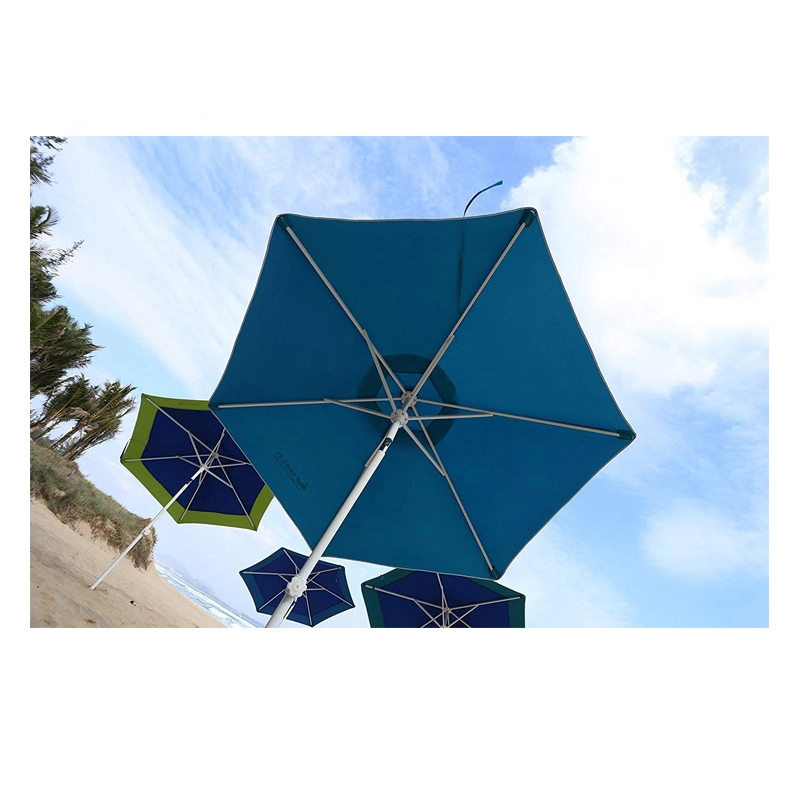 Top Quality Outdoor Advertising Beach Umbrella Frame 6 Panels 7FT