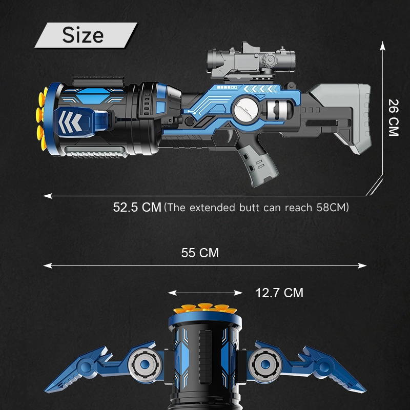 Kinder Im Freien Shooting Game Kinder Elektrische Kunststoff Simulation Militär 12 Soft Bullets Running Fire Gun Spielzeug Armbrust für Jungen