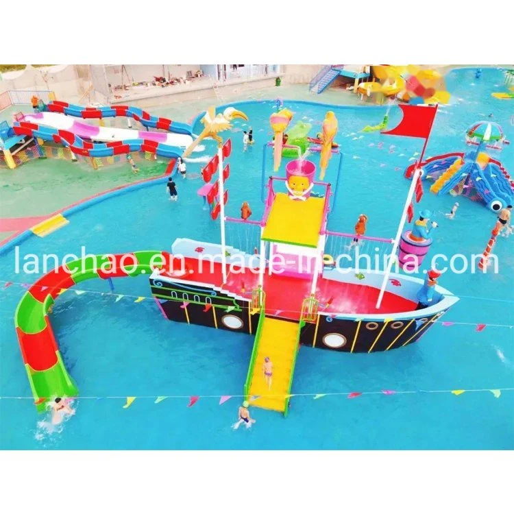 Parque Acuático de fibra de vidrio fabricación de equipos de niños juegos de agua