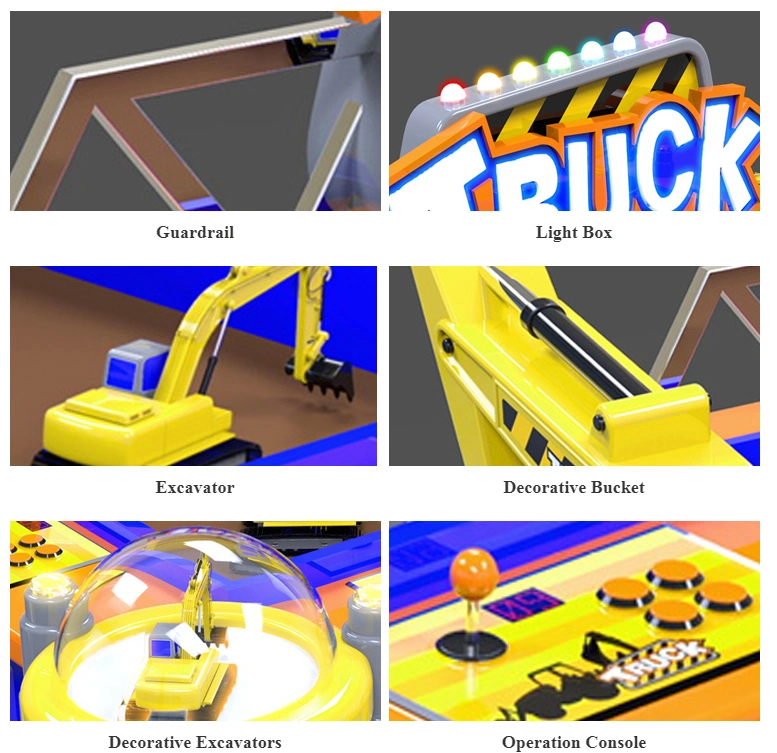 Kid niños eléctrico funciona con monedas de juguete de la excavadora cavar equipamiento interior