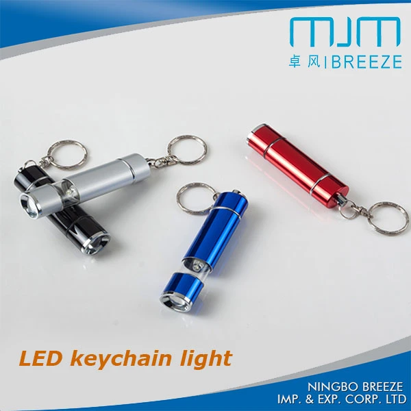 Cheap Custom Made Metal LED Keychain Light in Bulk, Promotional Carabiner Mini LED