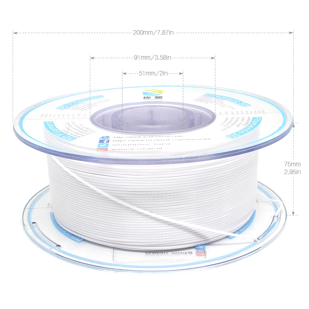 3D Printing PC Filaments Strong Tough Heat-Resistant Over 110 Degrees 3D Printers Materials High Transparency 3D Printing Materials