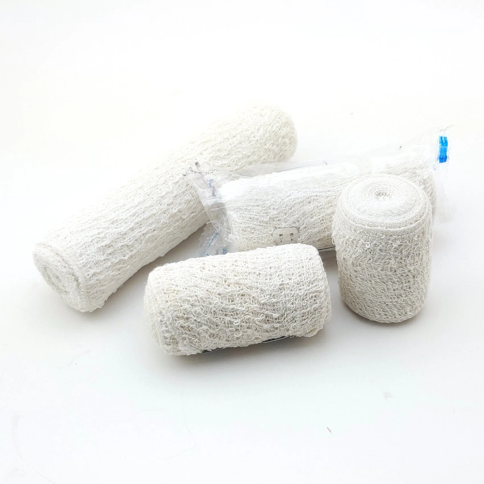 Fournitures médicales en rouleau de coton hydrophile en laine zigzag absorbant
