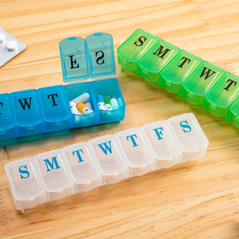 Wholesale/Supplier Cheap Portable 7 Days Pill Box Plastic Pill Organizer