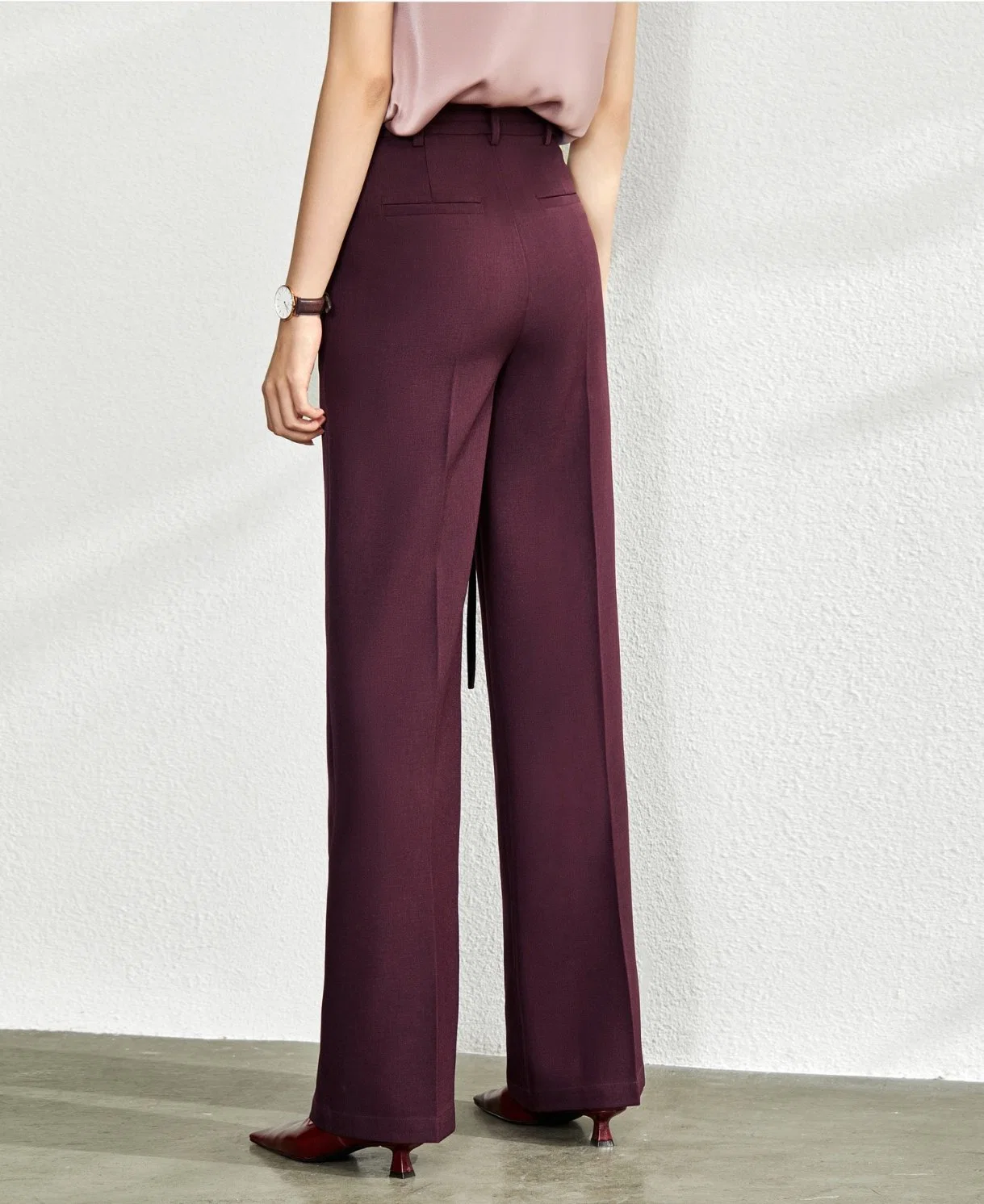 Fashion High quality/High cost performance  Summer High-Waist Slim Wide-Leg Pants for Ladies