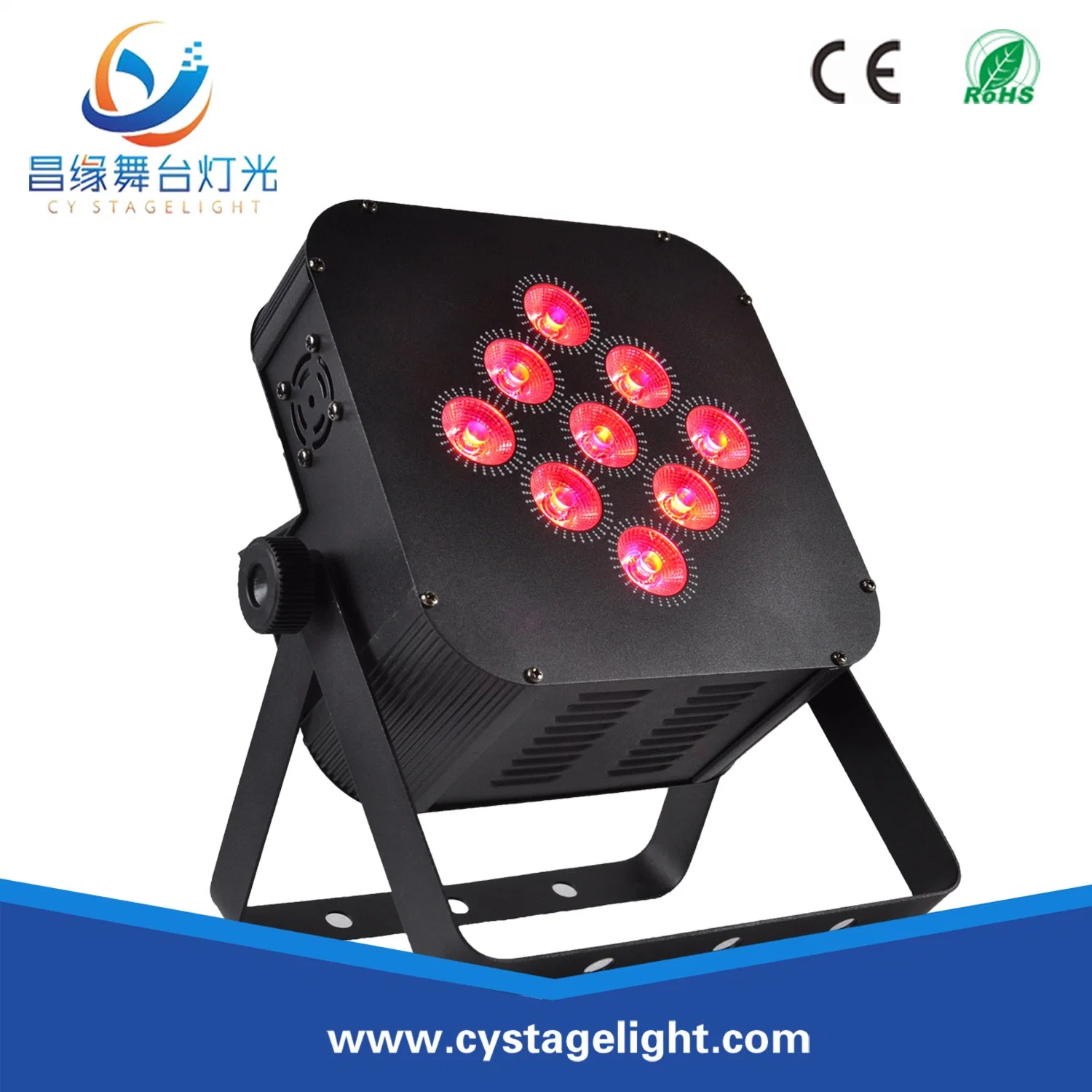 Stage LED 9PCS*15W Rgbwauv Wireless&Battery LED PAR Effect Light