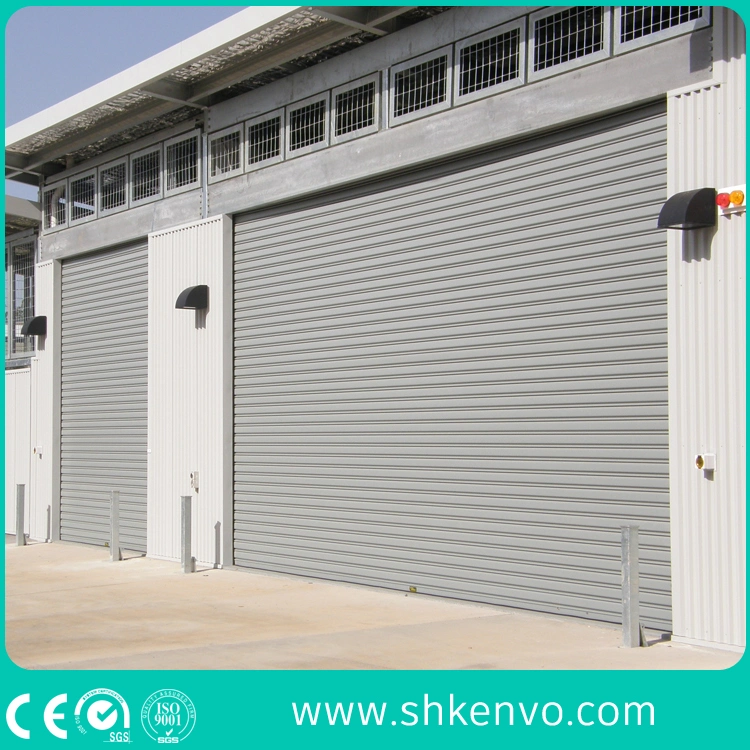 Industrial Overhead Electric Wind Lock Steel Rolling up Shutter for Factory or Garage