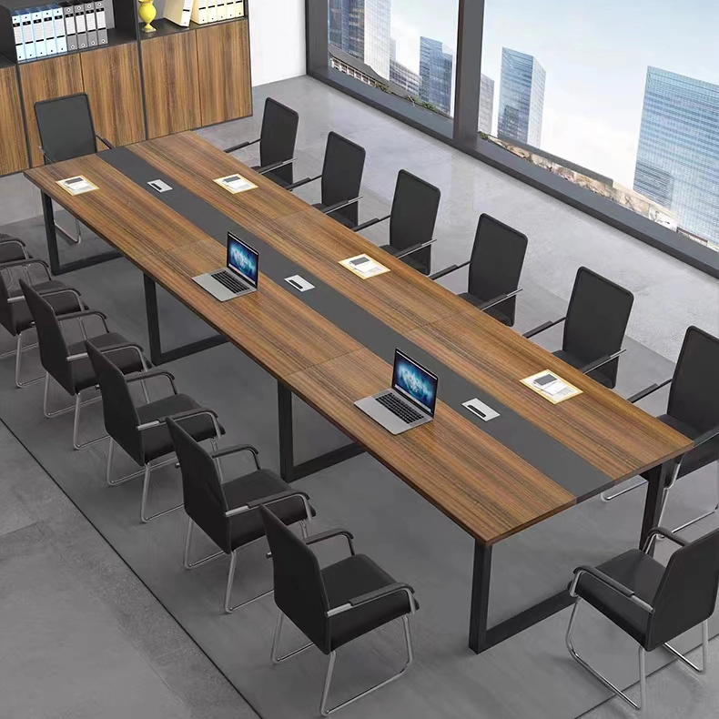 Modern Wood Conference Desk 10 Seats and More Large Meeting Table Conference Table Wooden Office Partition Furniture