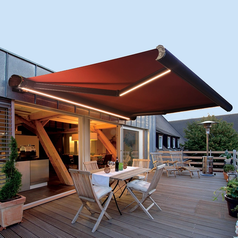 Outdoor Sunshade Automatic Retractable Side Awning