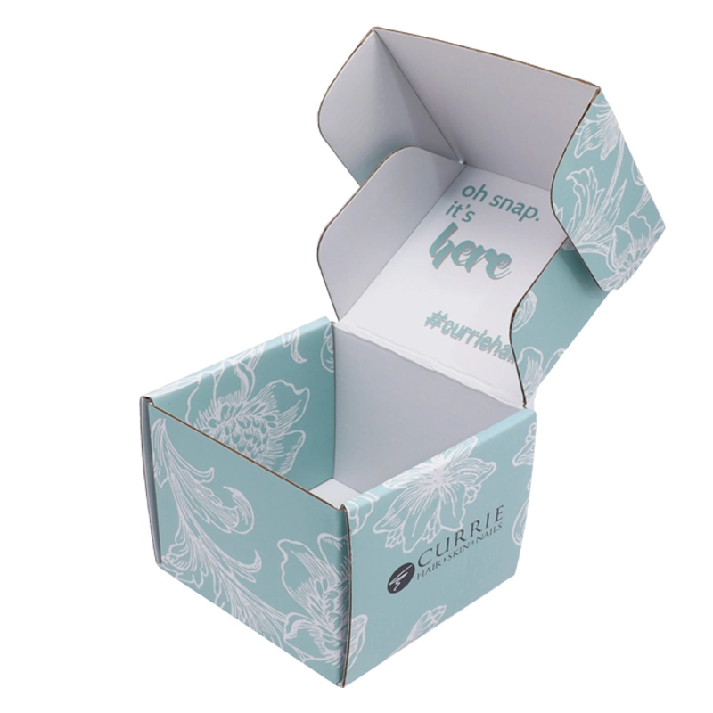 Impresión Cajas de embalaje de papel para cosméticos Máscara facial paquete de embalaje Caja