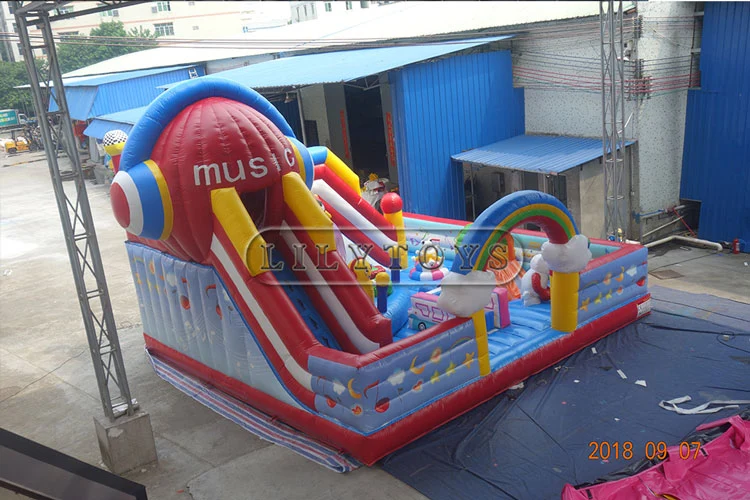 Inflatable Bouncer Fun City Amusement Park for Kids