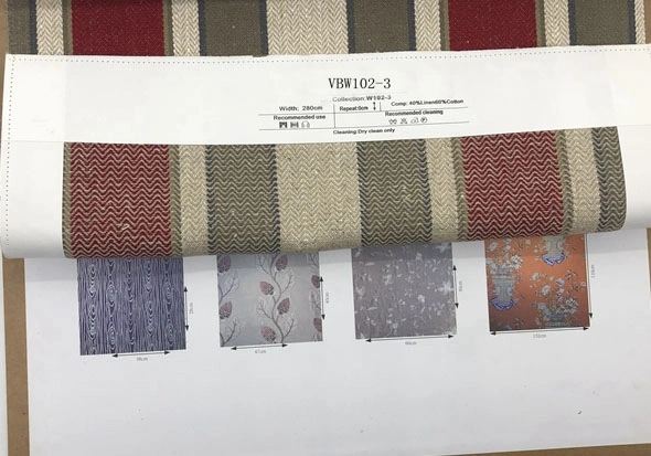 Manufacturer Designer Fabric for Home Textile Upholstery Curtain 40% Linen 60% Cotton Fabric