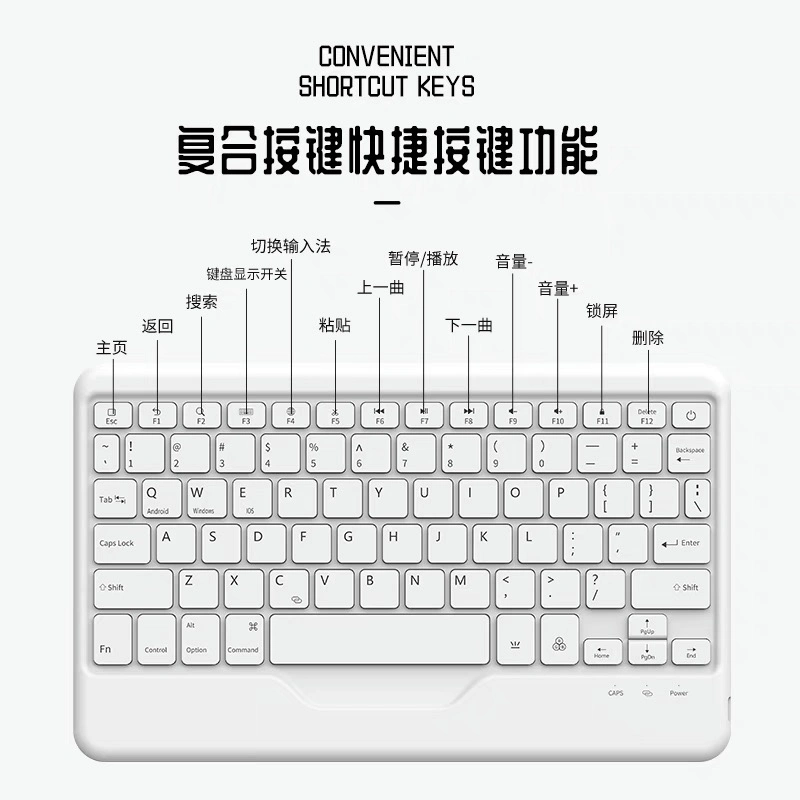 for Ios Android Windows Tablet Laptop PC Wireless Multiple Color Rainbow LED Backlit Keyboard with Rechargeable Battery