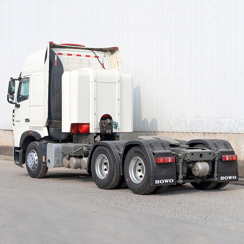 Usa Sinotruk HOWO T7, 6x4 cabina confortable GNC camión tractor para la venta