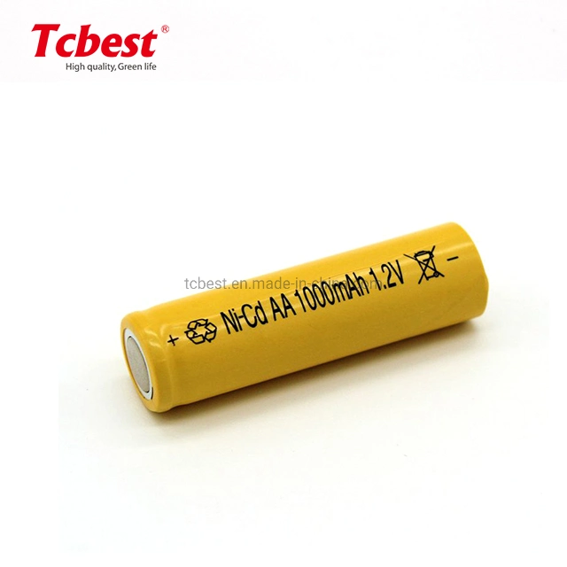 Factory High Power OEM 1.2V AA/AAA Ni-CD Ni-MH 1000mAh Rechargeable Battery for Electric Toy Remote Control Car LED Lamp From Tcbest