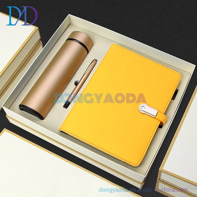 Rechargeable Notebook/Multi-Function Power Bank Notepad Thermos Business Gift Set