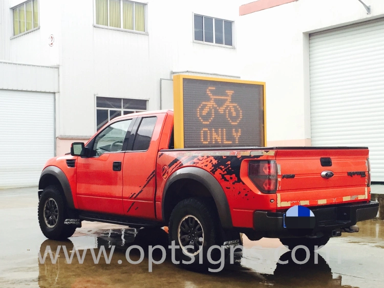 Outdoor LED Display Sign, Vehicle Mounted Car Top LED Sign Message Board