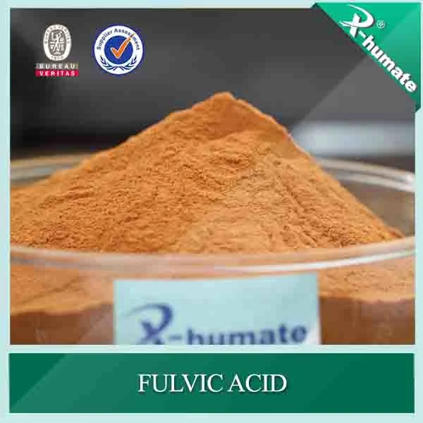 X-Humate 80%Min polvo Fulvic Acid fertilizantes orgánicos