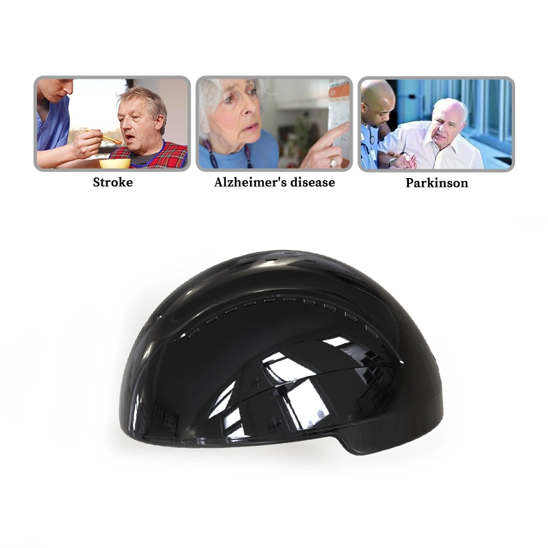 810nm traitement de Parkinson proche infrarouge cerveau Photobiomodulation Helmet