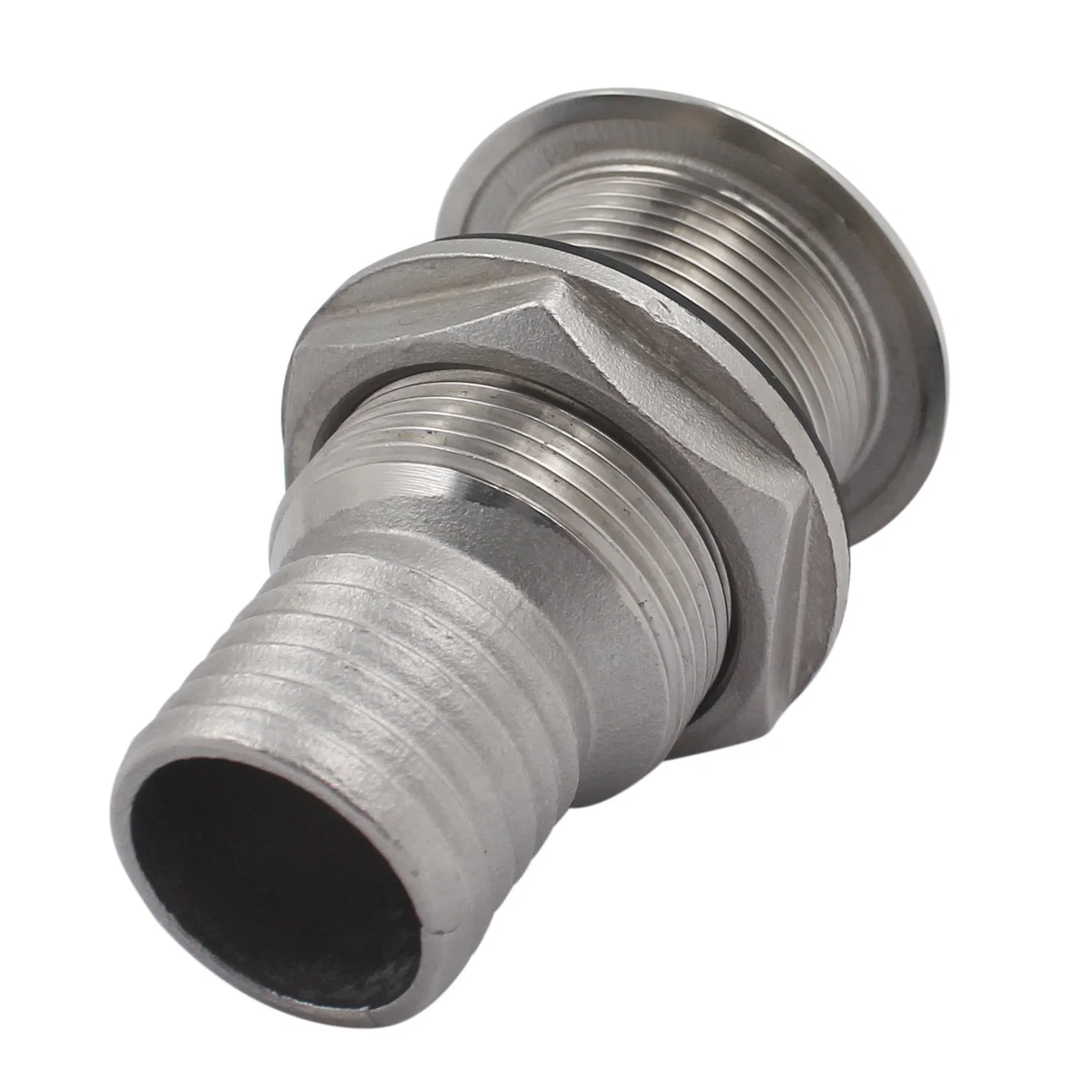 Marine Thru Hull Fittings Threaded Stainless Steel 316 Boat Through Hull Drain Fitting Sailboats Thru Hull Connector