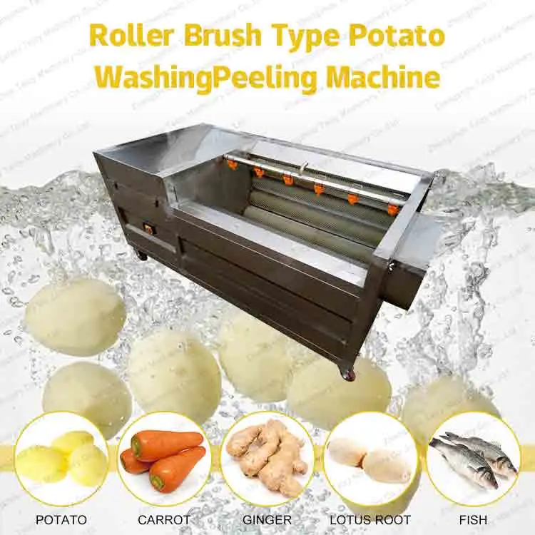 Industrial Brushes for Potato Washing Machine Cassava Peeling Cleaning Potatoes Machine