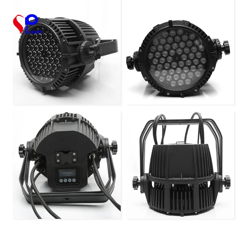 IP65 Piscina 54*3W RGBW DMX 512 Fase LED impermeável iluminação PAR