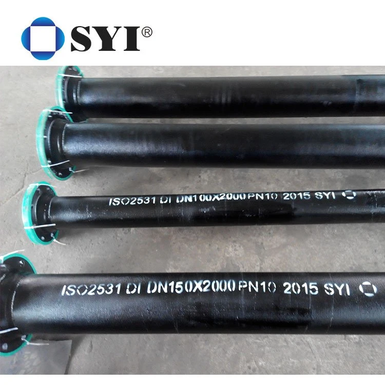 DN80 to DN2000 ISO 2531 En 545 Ductile Iron Cast Double Flanged Pipe for Water Supply