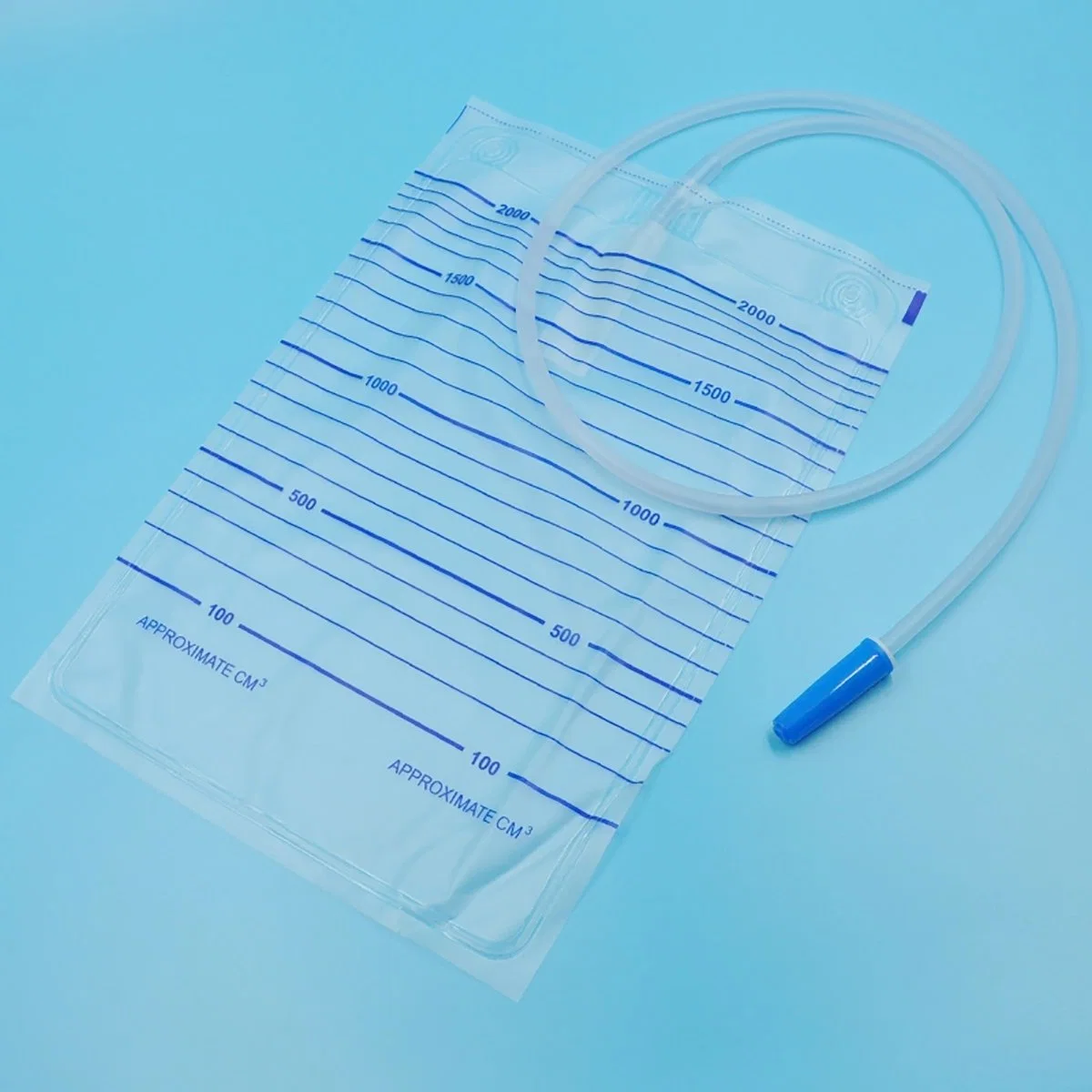 Eo Sterilize Medical Grade PVC 2000ml Disposable Urine Meter Drainage Bag