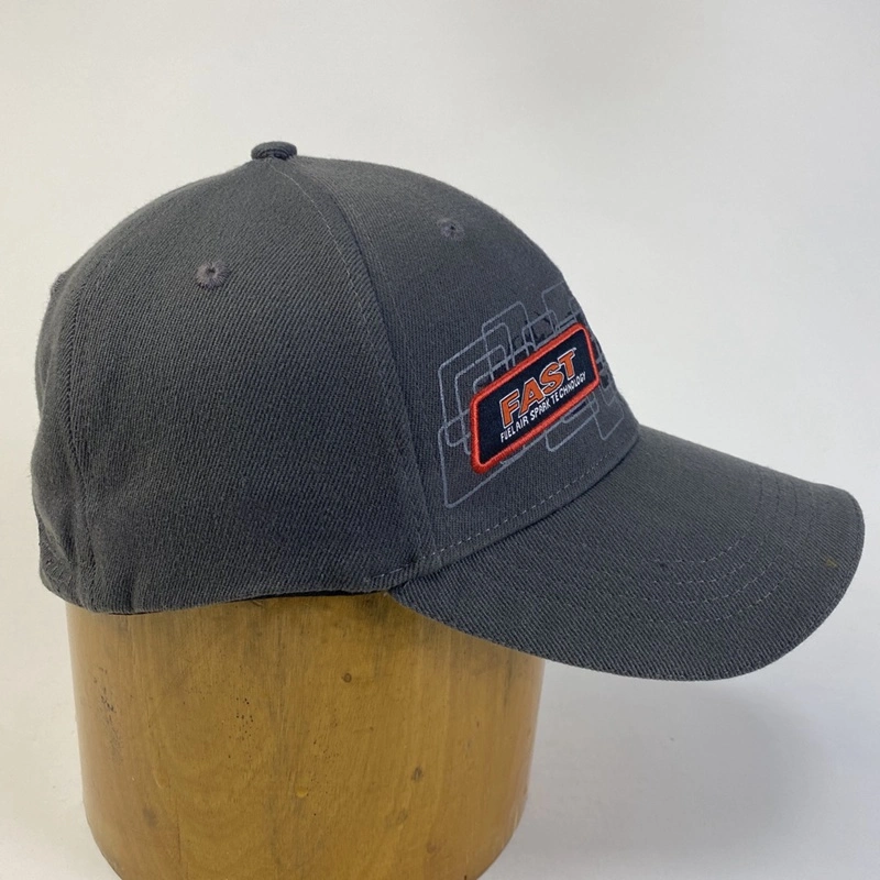 Printing Fitted Hats Structure Plain Distressed Grey Baseball Hats for Man