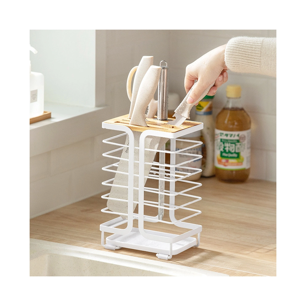 Holder Magnetic Kitchen Bamboo Rack Wholesale Block Stand Stainless Steel Universal Modern Wood Strong Wall for Knife Storage