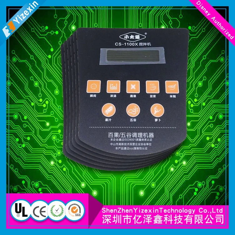 Metal Detector Membrane Keyboard Push Button Membrane Switch