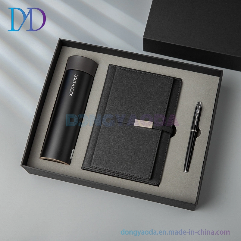 Le Buckle Insulation Cup Gift Box A5 Notebook Leather Meeting Book Anniversary Corporate Gifts