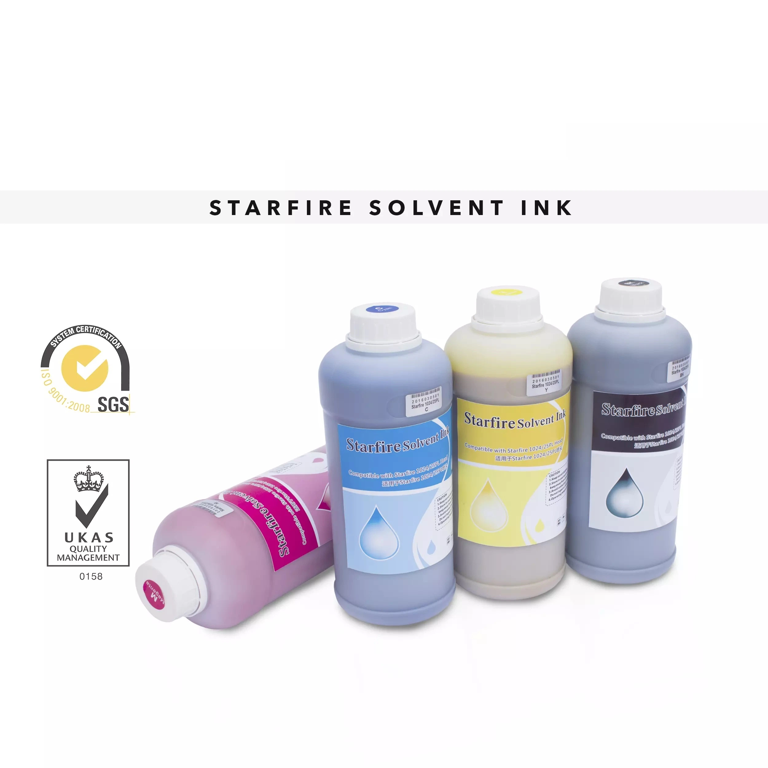 Spectra Starfire Sg1024 25pl Solvent Ink for Gongzheng Ultra 4000 Printer