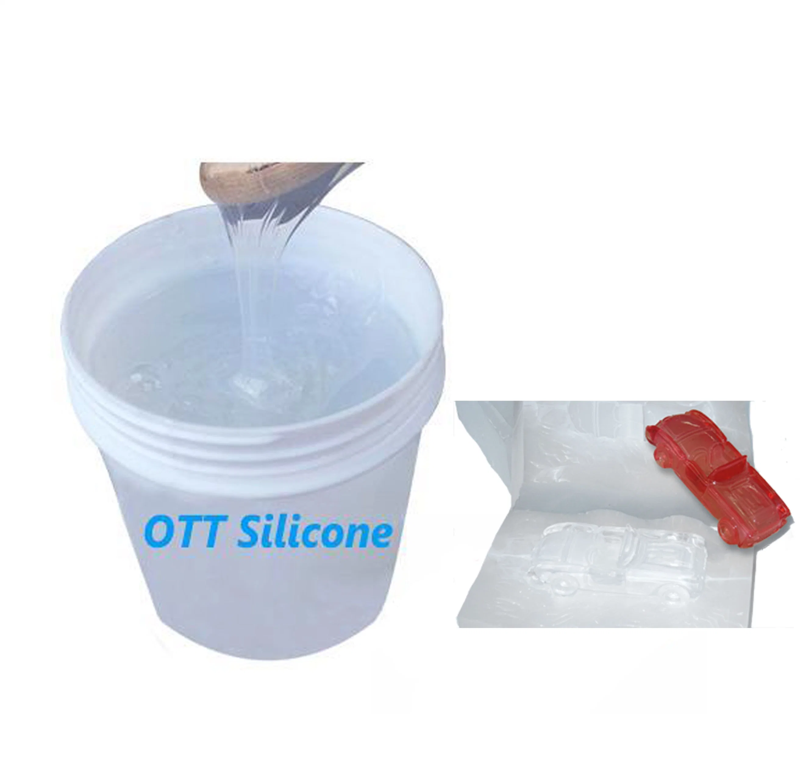 40 Shore a Transparent Molding Liquid Platinum Cured Silicone for Rapid Prototyping