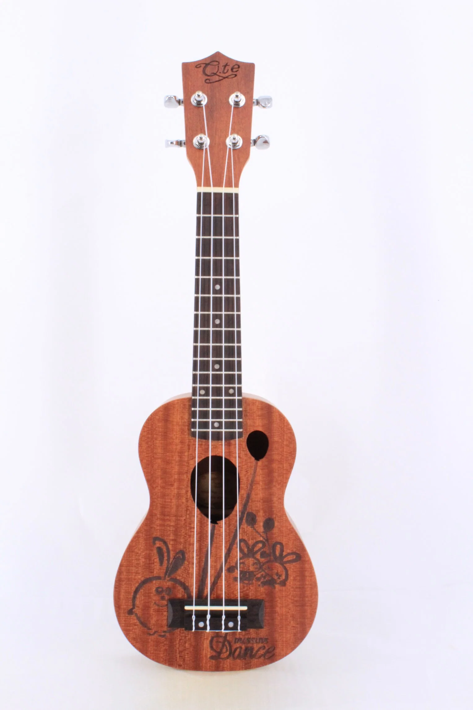 Wholesale/Supplier China Custom Logo Wooden Small Guitar Ukelele 21 Inch Concert Soprano Ukulele