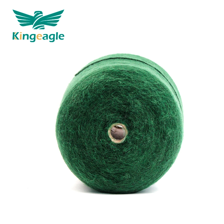 Kingeagle New Arrival Factory Direct Sale Super Soft Dark Green Fancy Sweater Acrylic Blended Brush Yarn