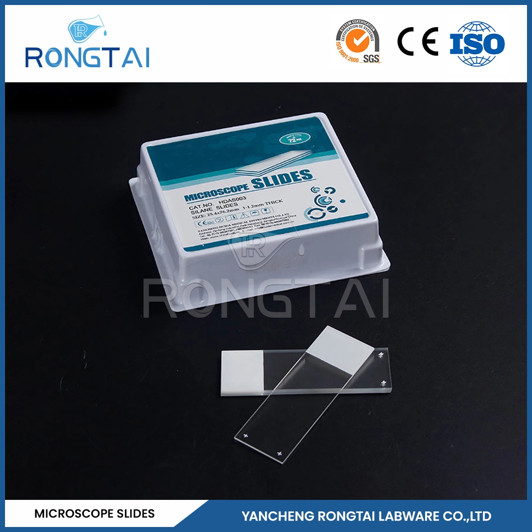 Rongtai Microscope Slides Blank Wholesale/Supplierr Microscope Slides 7101 China 7101 7102 7105 7107 7109 Glass Slide in Microscope