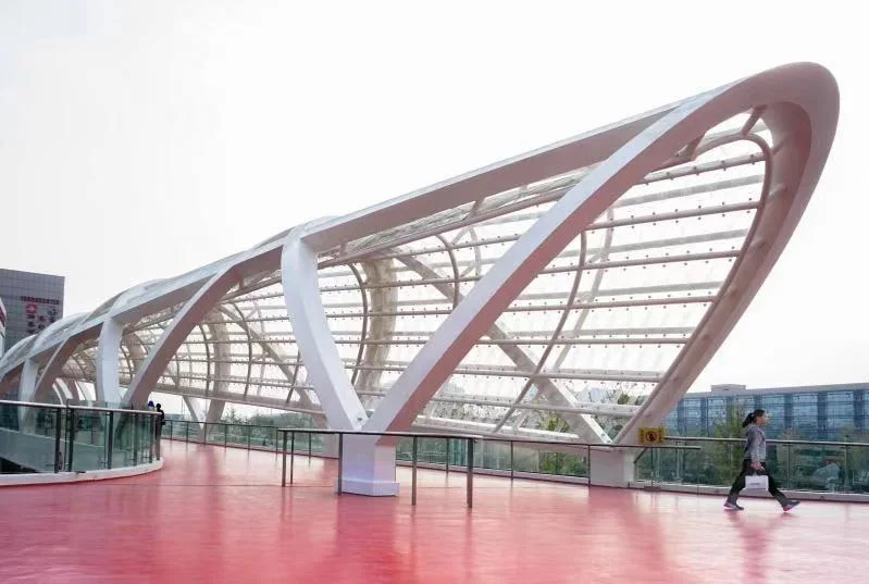 Diseño personalizado de acero prefabricadas puente estructural de China por SGS e ISO aprobó