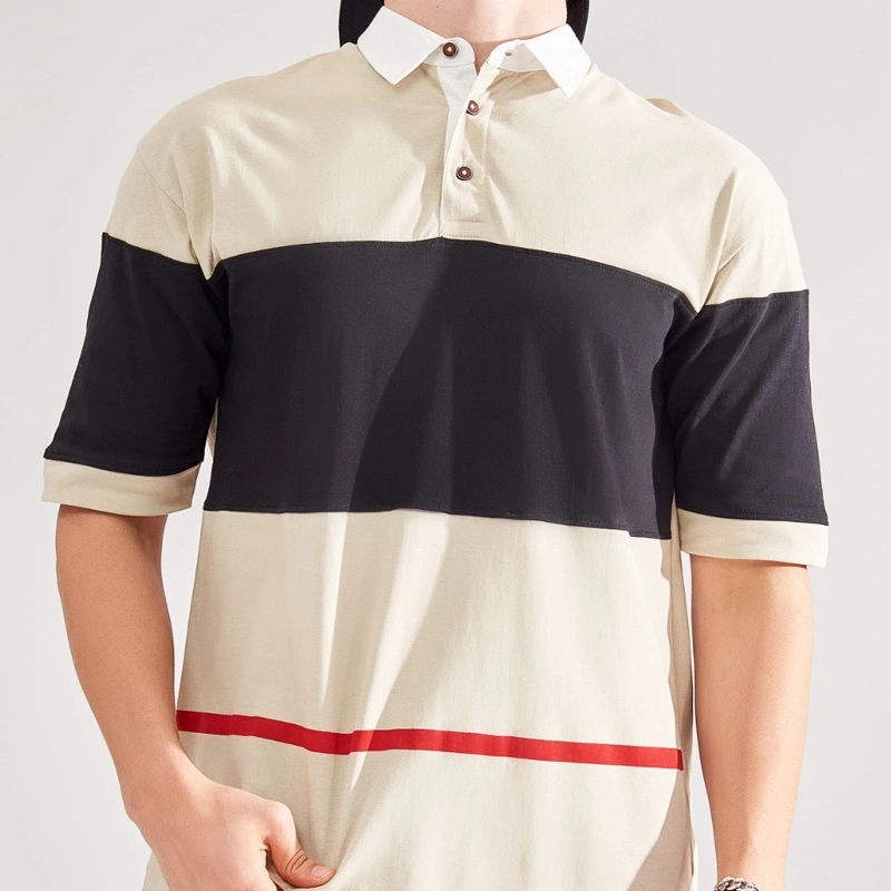 Soft Cotton Workout Golf Shirts Men Oversized Polo T Shirt