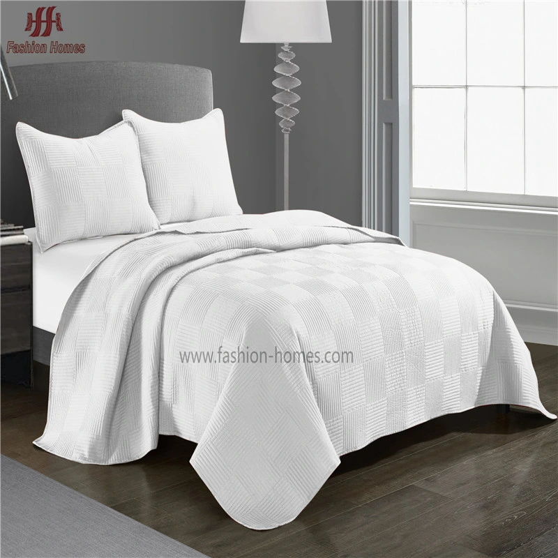 Wholesale/Supplier Printed Bedding Set F-4473 100% Polyester Microfiber Embroidery Bedspread and Quilting Coverlet Set