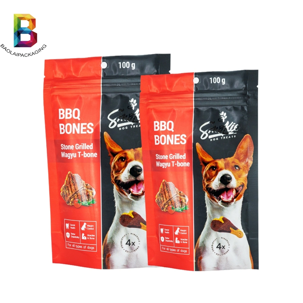 Custom Printed Packaging Zip Pouch Plastic Packaging Bag Stand up Bag Pet Food Bag