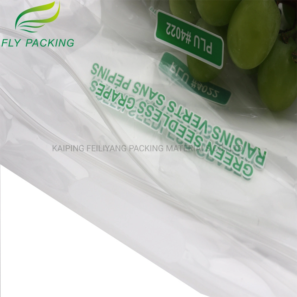 Wholesale/Supplier Food Grade Safe Plastic Zipper Grape Plastic Packing Material Fruit Bag