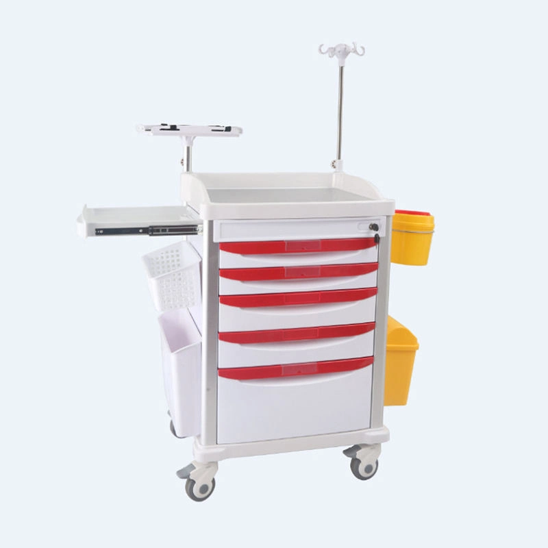 Hospital ABS Crash Cart and Clinics Trolley