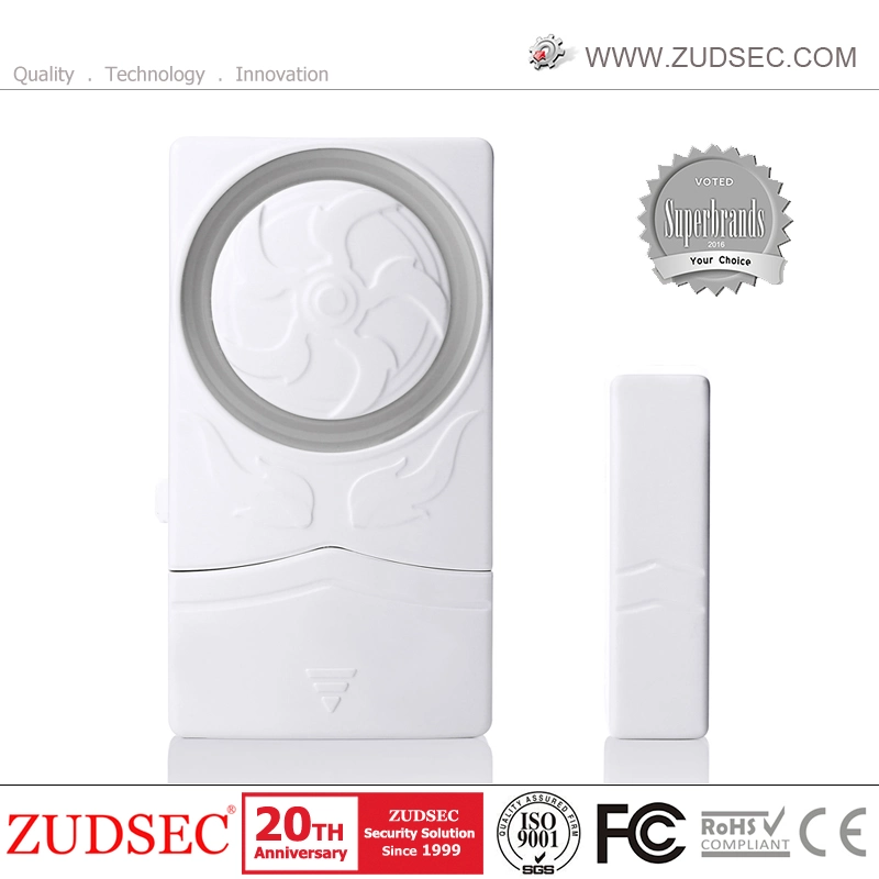 Mini Burglar Alarm Refrigerator Door Alarm 3*Lr44 Battery Operated Switch 110 dB Loud Sound White Mini Window Alarm