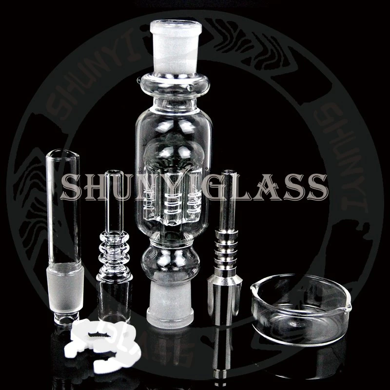 14 Inches Necter Collector with a Gift Box Smoking Water Pipe DAB Rig Recycler Tobacco Accessories