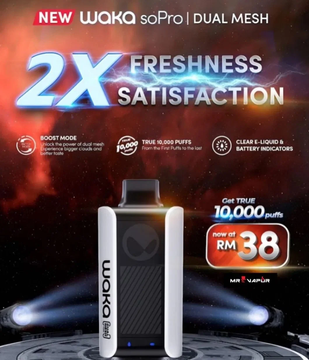 Waka Sopro PA10000 Puffs VAPE desechable